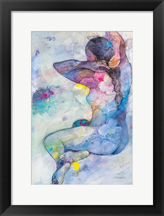 Framed Floral Figures IV Print