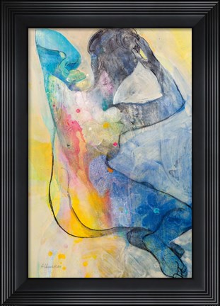 Framed Floral Figures III Print