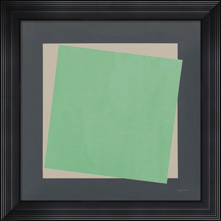 Framed Geo Core Green Print