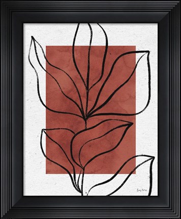 Framed Color Block Balance II Hot Sauce Print
