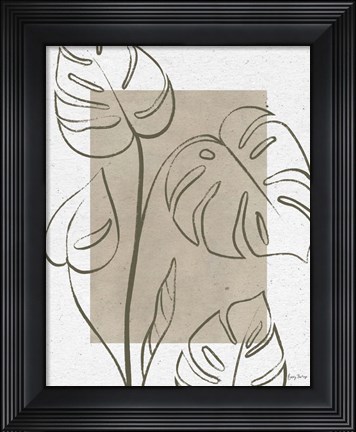 Framed Color Block Balance I Olive Print