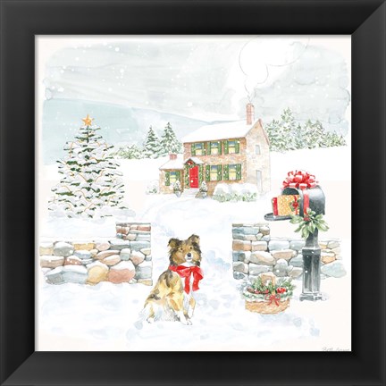 Framed Home For The Holidays II Print