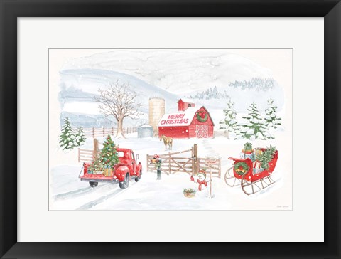 Framed Home For The Holidays I Print