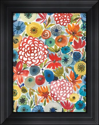 Framed Petal Play VI Print