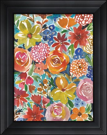 Framed Petal Play V Print