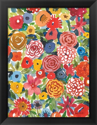 Framed Petal Play I Print