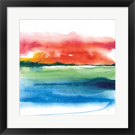 Framed Jewel Waterway II Print