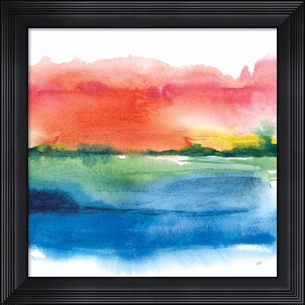 Framed Jewel Waterway I Print