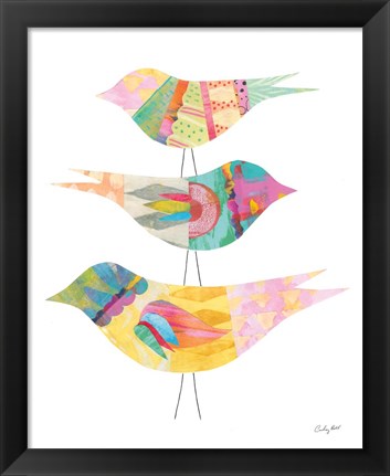 Framed Spring Birds II Print