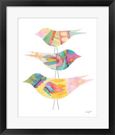 Framed Spring Birds II Print