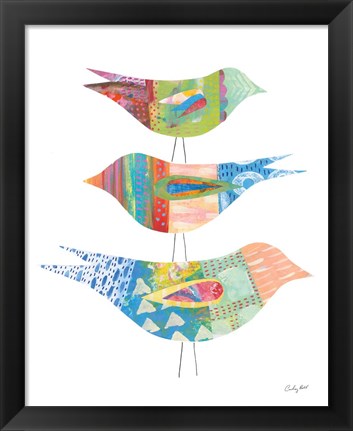 Framed Spring Birds I Print