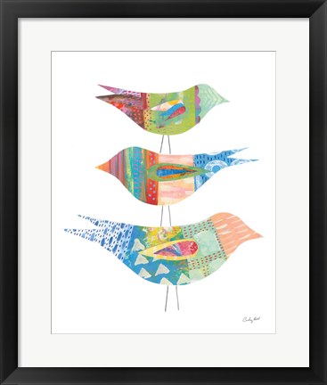 Framed Spring Birds I Print