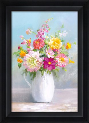 Framed Country Bouquet I Print