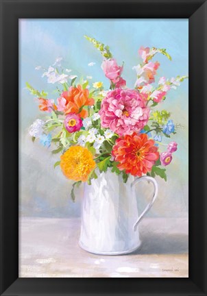 Framed Country Bouquet II Print