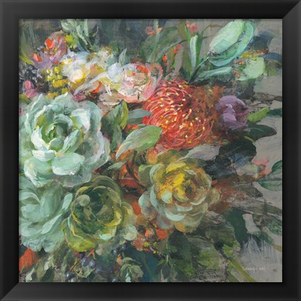 Framed Exotic Bouquet Print