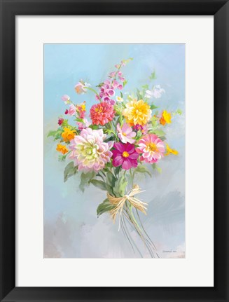 Framed Country Bouquet I v2 Print