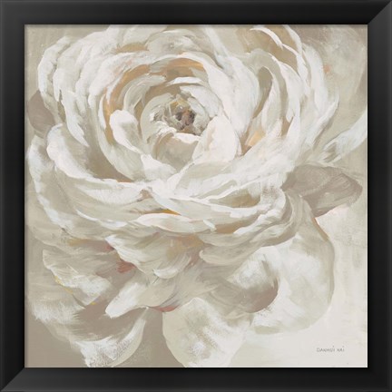 Framed Neutral Rose Print