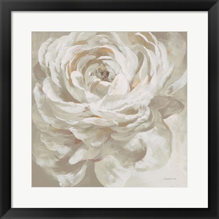 Framed Neutral Rose Print