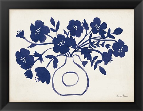 Framed Modern Sodalite Blue II Print