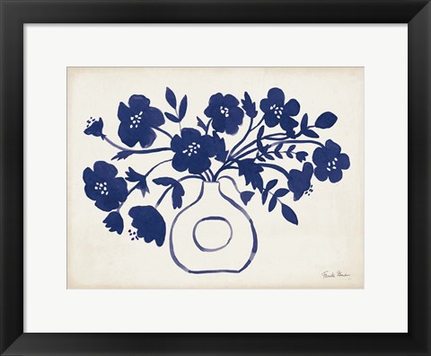 Framed Modern Sodalite Blue II Print