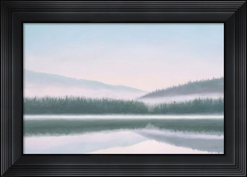 Framed Lakeside Morning Print