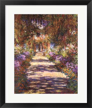 Framed Jardin a Giverny Print