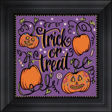 Framed Halloween Expressions II Print