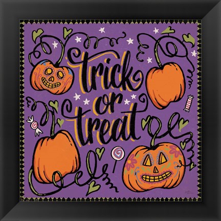 Framed Halloween Expressions II Print