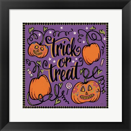 Framed Halloween Expressions II Print