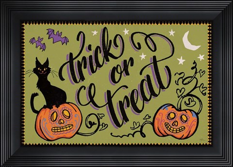 Framed Halloween Expressions I Print