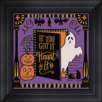 Framed Halloween Expressions V Print