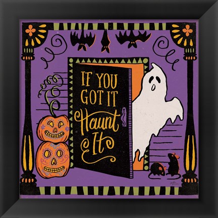 Framed Halloween Expressions V Print