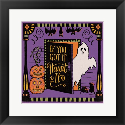 Framed Halloween Expressions V Print