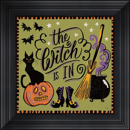 Framed Halloween Expressions IV Print