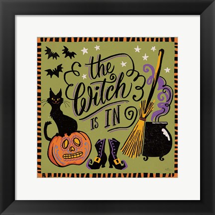 Framed Halloween Expressions IV Print