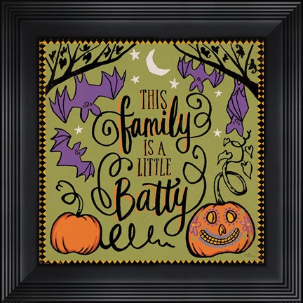 Framed Halloween Expressions III Print