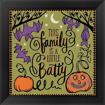 Framed Halloween Expressions III Print