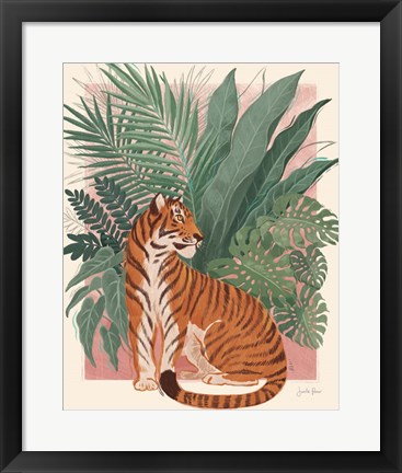 Framed Majestic Cats II No Woman Print