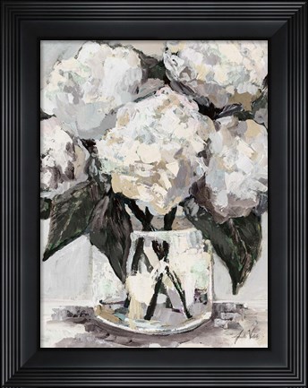 Framed Beach House Bouquet Neutral Print