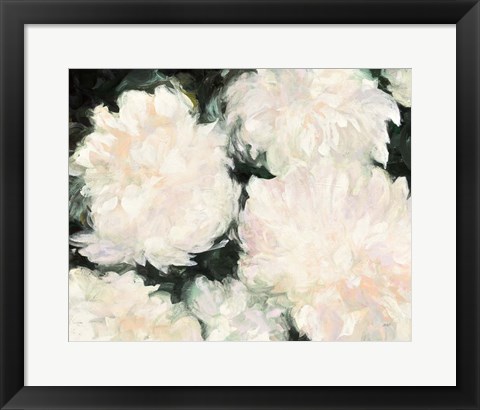 Framed Blushing Summer I on Black Print