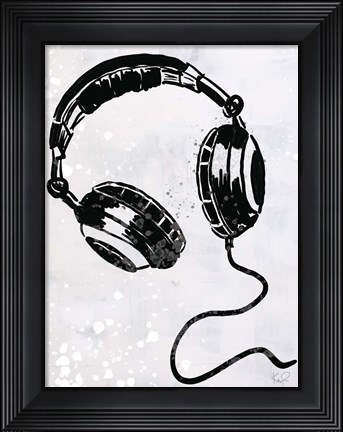 Framed Turn it Up IX Print