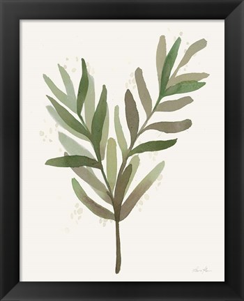 Framed Leaf and Stem VIII Print