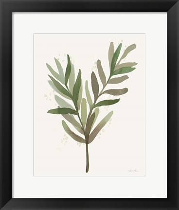 Framed Leaf and Stem VIII Print