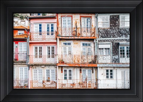 Framed Porto Houses Print