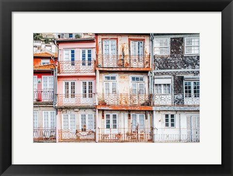 Framed Porto Houses Print