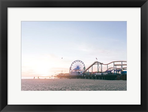 Framed Santa Monica Pier Print