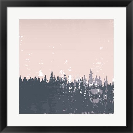 Framed Evening Forest I Print