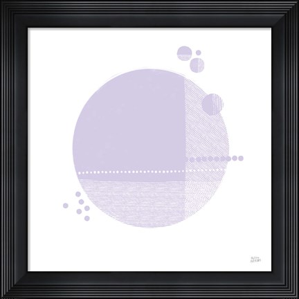 Framed Tribeca II Purple Print