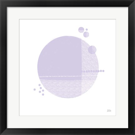 Framed Tribeca II Purple Print