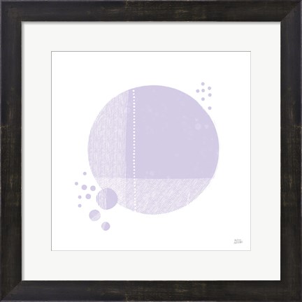 Framed Tribeca I Purple Print